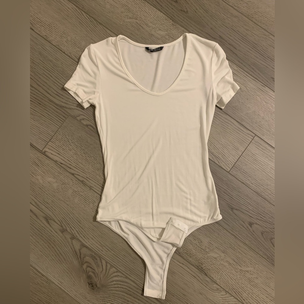 Extra Small White SHEIN Bodysuit